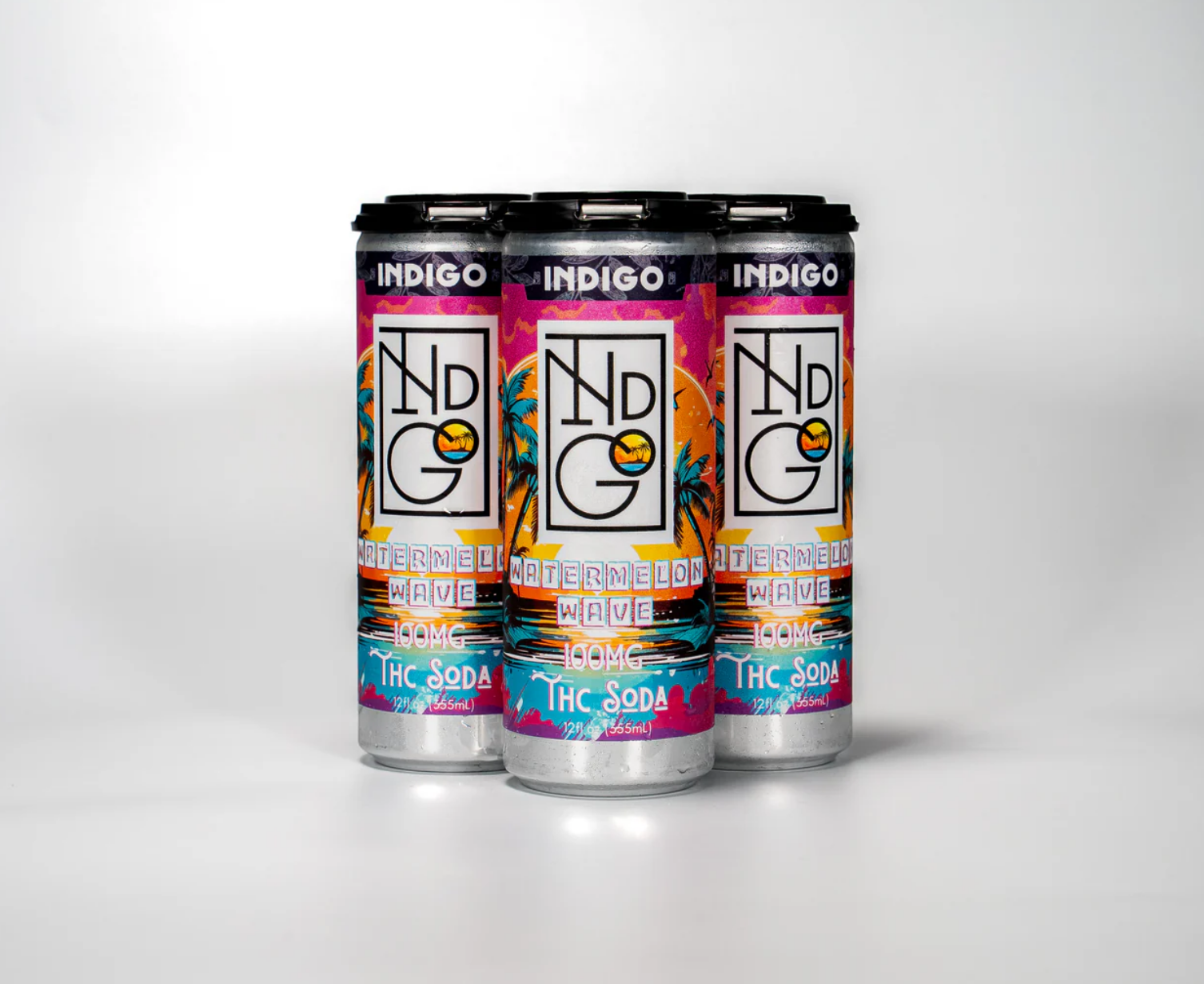 100MG THC Watermelon Wave Soda 4-Pack