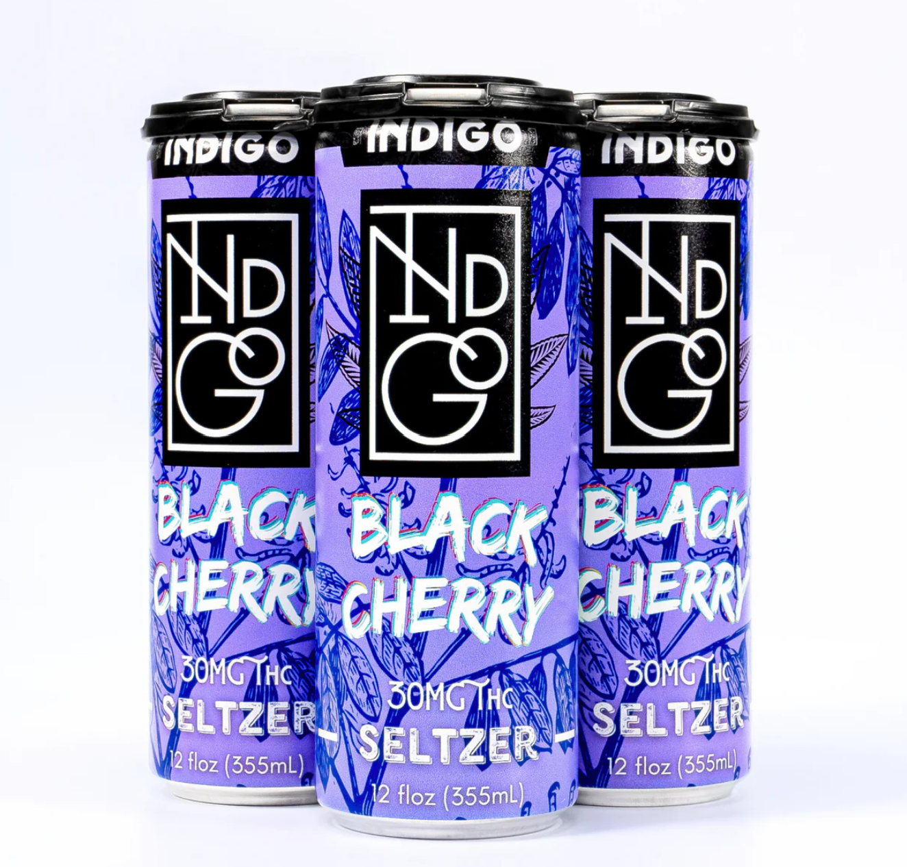 30MG THC Black Cherry Seltzer 4-Pack